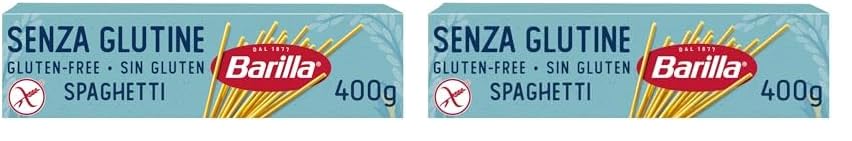 Barilla Sans Gluten Spaghetti n.5 Maïs et de Riz, 400g (Lot de 2)