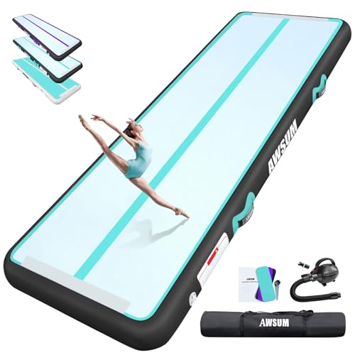 Tapis de gym gonflable AWSUM avec épaisseur amortissante pour tumbling