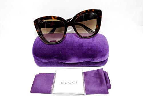 Gucci Gg0327S - 002 Sunglasses Tortoise W/Brown Lens 52Mm #TOP5