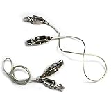 LEONARK Fencing Epee Saber Foil Body Cord Mask Cord Fencing Wire Clamp Clip- Two-Pin Plug/Three-Pin Plug Clear Wire (Set of 2)