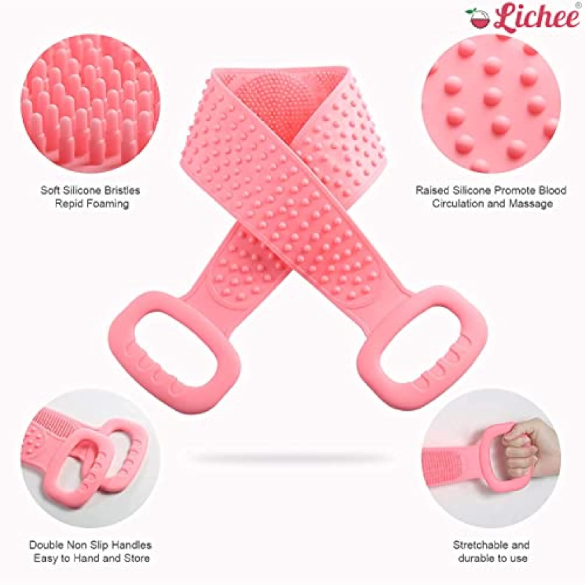 Silicone Body Back Scrubber for Deep Cleaning