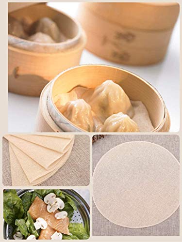Cheesecloth,100% Unbleached Cotton Fabric,Reusable,Ultra Fine Cheesecloth For Cooking, Nut Milk Bag,Strainer, Baking, Hallowmas Decorations (Cheese Cloth Grade 90 3 Yards And 2Pcs 10" Cooking Steamer） #TOP3