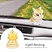 Jerliflyer Solar Powered Dancing Lion Ornament,Chinese New Year Lucky Dancing Lion Toy for Home Decoration and Car Interior Accessories(Yellow)