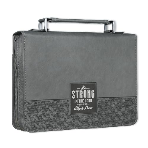 Housse de Bible homme robuste en similicuir Be Strong