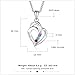 Customized Mothers Name Necklace with 3 Simulated Birthstones Pendant Relationship Heart Name Necklace for 3 Personalized Necklace for Women (silver)