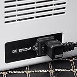 Outsunny 12V Car Refrigerator w/LED Light & Foldable Handles, 25L Portable Compressor Cooler, Fridge Freezer with 12/24V DC and 110-240V AC for Campervan RV Boat Travel - Image 9