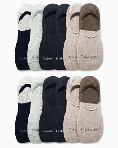 Calvin Klein Mens Liner Socks - 12 Pack Cushioned Non-Slip No Show Sneaker Loafer - Ultra Low Cut Socks for Men (7-12)2