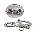 NRC&XRC Pair 3.5IN(87mm) Jaw Swivel Eye Snap Shackle Quick Release Bail Rigging Sailing Boat Marine Stainless Steel Clip Pair