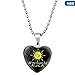 Produktbild Du bist mein Sonnenschein Herzförmige   Glasanhänger Halskette Charm Halskette Happy Jewelry Anhänger Anhänger für sie H08