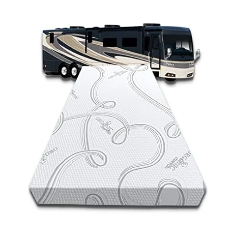 FoamRush 6-Inch Bunk (30" x 72") Mattress Gel Memory Foam RV Mattress Replacement with Cotton Cover, Medium Firm, Comfort, Pressure Relief, Made in USA, Travel Camper Trailer Truck Cover