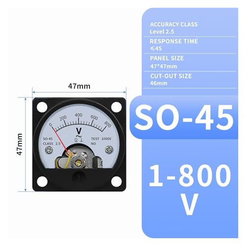 Compteur de tension DC/AC circulaire à connexion directe