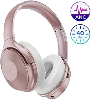 Mpow Active Noise Cancelling Headphones, H17 New Bluetooth Headphones Over Ear with 40H