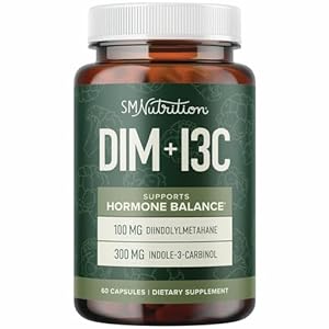 DIM & Indole 3 Carbinol for Hormone Balance for Women & Men | I3C Complex | Estrogen Balance, Menopause Supplements for Womens Health, Antioxidants | Vegan, Non-GMO, Gluten-Free | SMNutrition |60 Ct.