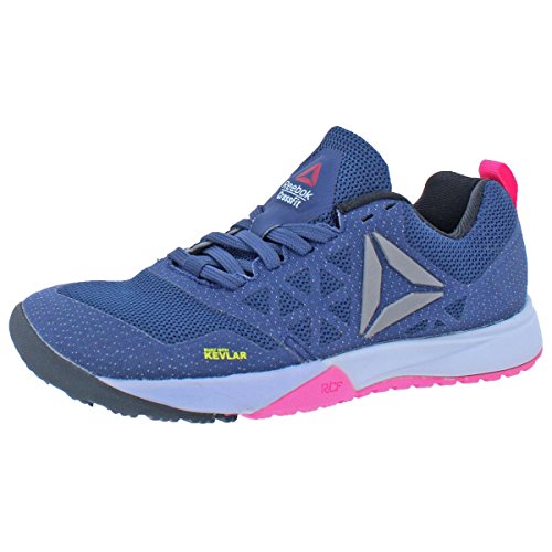 Reebok Women's Crossfit Nano 6.0 Cross-Trainer Shoe, Blue Ink/Lucid Lilac/Poison Pink/Black/Pewter, 7.5 M US