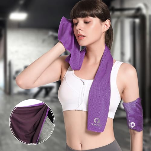 Sukeen Cooling Towel Gym Towel Men Women,2 Pack Towel Set(40"x 12"),Travel Towel Quick Dry Towel Camping Towel Sweat Towel Yoga Towel Sports Towel Ice Towel Small Towel Suitable for Outdoor Work - Image 4
