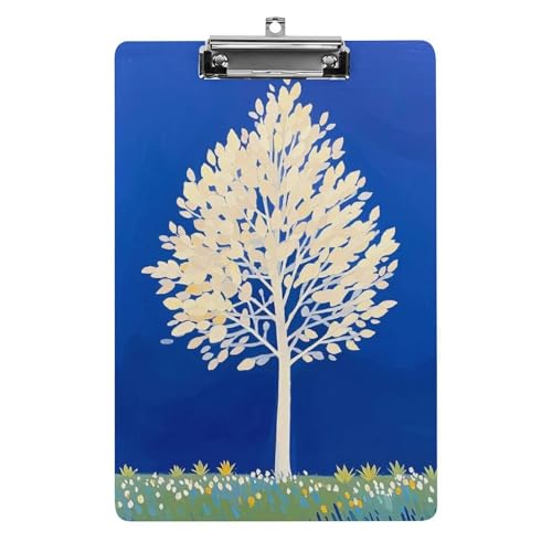 Porte-bloc acrylique de qualité supérieure rigide 31,8x21,6 cm The White Tree