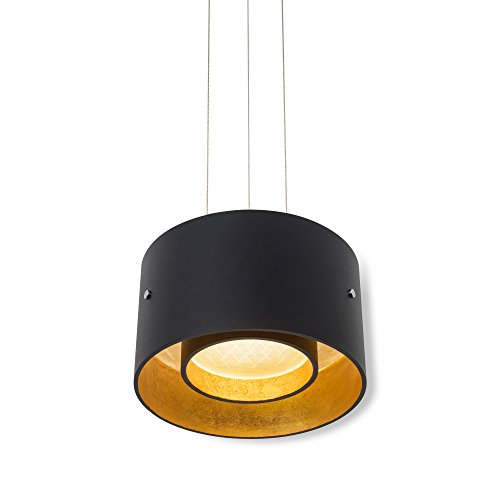 Preisvergleich Produktbild Oligo Trofeo Pendelleuchte LED mit Gestensteuerung, schwarz matt / Gold
