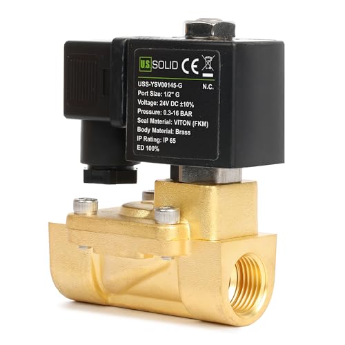 Electrovanne en laiton 1/2" anti fuite eau pour circuit sous pression 24V - 7