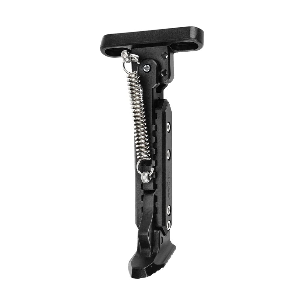 Soporte de pie extensible para patinete eléctrico, soporte de estacionamiento lateral ajustable compatible con Max G30, Negro -