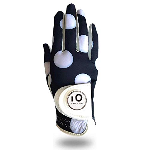 Golf Gloves Women Left Hand Right Cabretta Leather with Ball Marker Full Finger/Nail Colors Value Pack - Image 3
