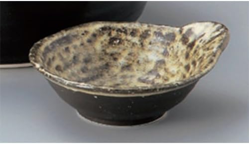 5個セット 美濃焼土鍋 山人石目広口呑水 [14.7 x 13 x 5.3cm] 強化 和食器 酒器 料亭 旅館 業務用