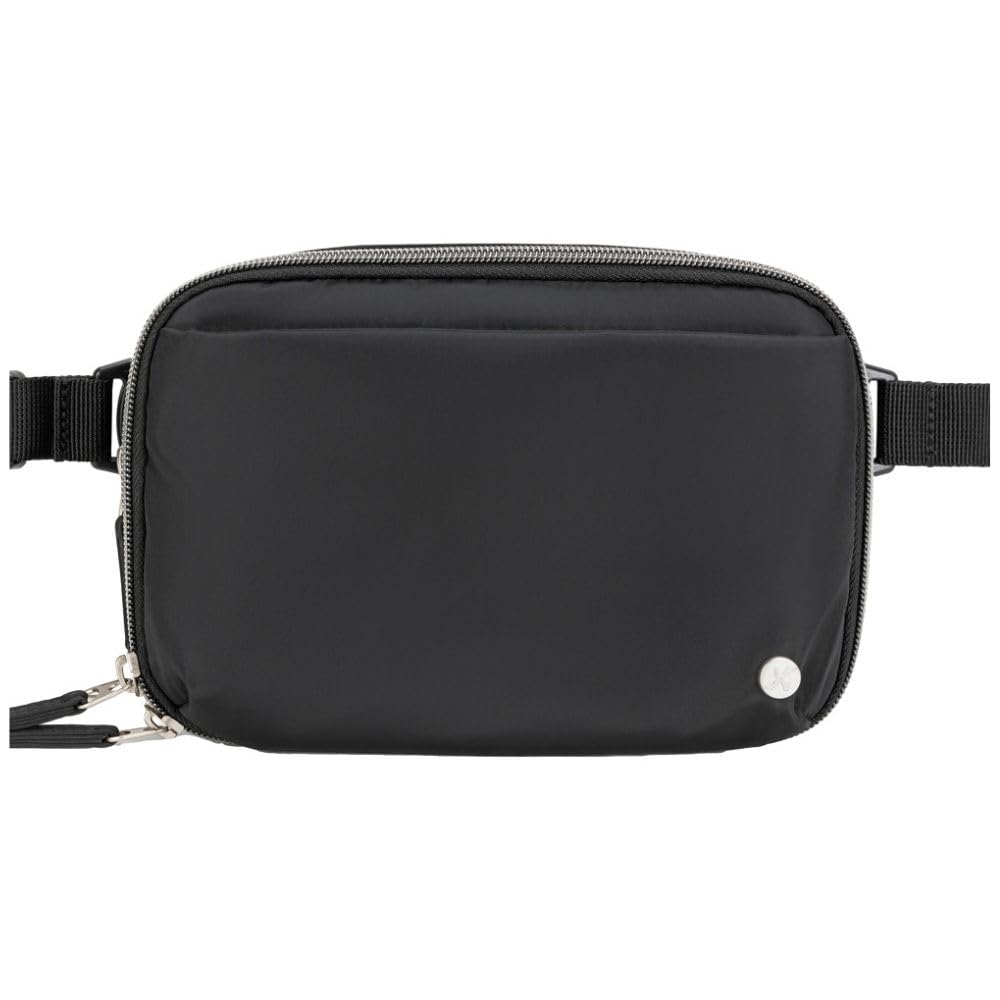 Sugar Medical Insulated Diabetes Supply Cross Body Fanny Pack | Diabetes Supply Case | Diabetic Care Products | Diabetic Supplies Travel Case | Diabetes Belt Bag with Adjustable Strap (Onyx)