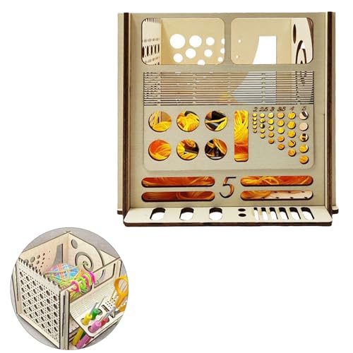 Garnschale Holz für Wolle,Multifunktionale Garnschale zum...