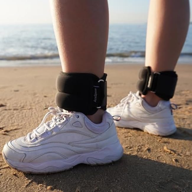 AceSpear Ankle Weights Sets for Men Women Kids 1lb 2lb 3lb 4lb 5lb Leg Weights Arm Wrist Weights Gym for Foot Exercise Training Workout Walking Jogging Yoga