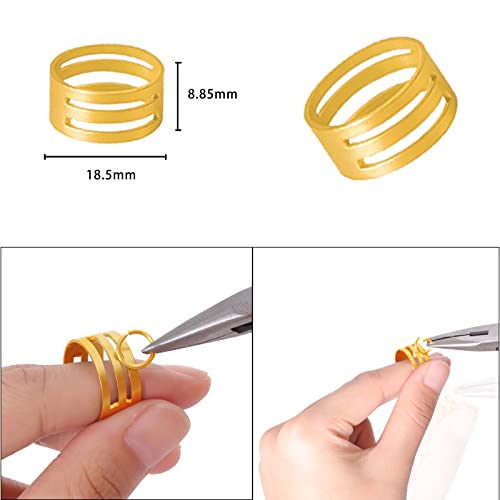 Yugdruzy Jump Rings For Jewelry Making Kit, 1200 Pcs Open Jump Rings Jewelry Repair Kit For Necklace Bracelet, Lobster Clasps And Closures Repair Supplies Kit With Pliers Tweezers (Gold/Silver) #TOP3