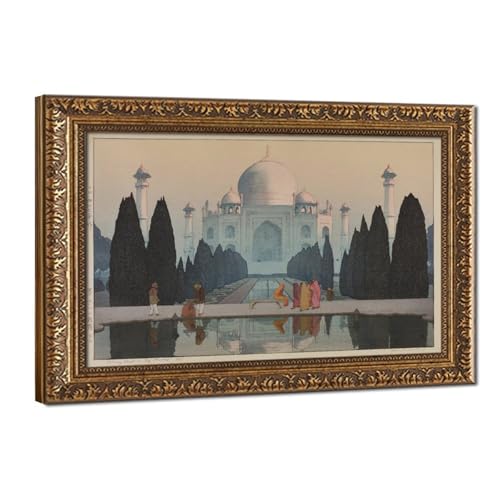 Toile Taj Mahal Morning Mist Hiroshi Yoshida décoration murale bureau 40x60