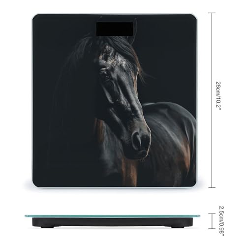 Báscula digital de baño con pantalla LED clara miniatura 2