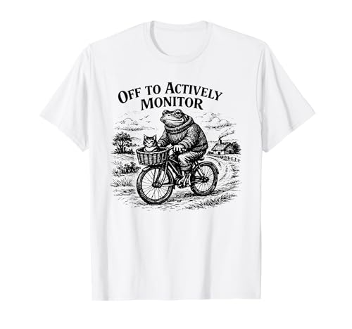 Frog Off to Actively Monitor Teacher Testing Motivation T-Shirt