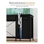 40-50 Gallon Fish Tank Stand: Sturdy Aquarium Stand with Storage for 40-50 Gallon Fish Tank - Metal Terrarium Table Cabinet with Power Outlet for Reptile Turtle (40-50 gallon) - Image 4