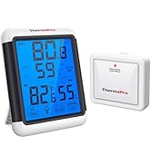 ThermoPro TP60S Digitale Hygrometer Draadloos Binnenshuis Thermometer Vochtigheidsmeter met Temperatuurmeter 200ft/60m Bereik