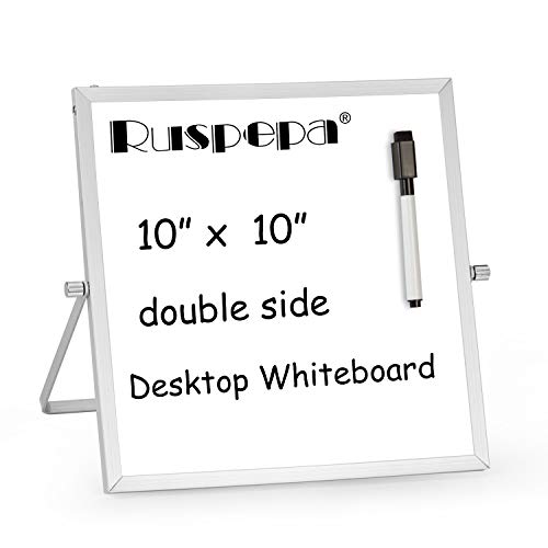 Buy RUSPEPA Mini Dry Erase Whiteboard 10”x 10” Desktop