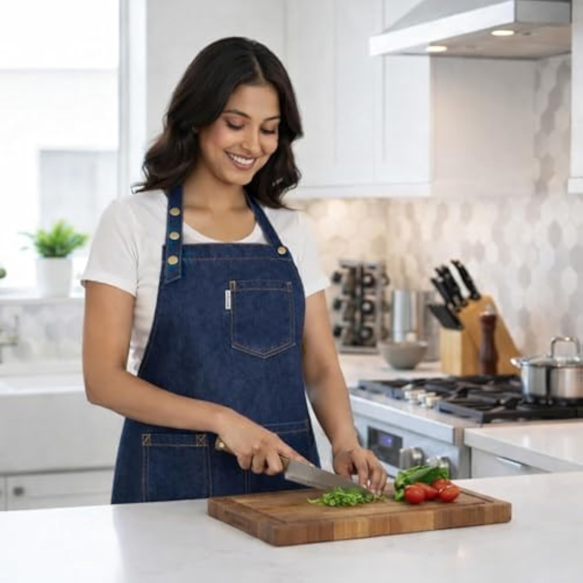 Denim Apron for Men and Women, Durable & Stylish
