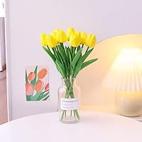 Amazon｜HGJH 造花 インテリア雑貨 カラフル 枯れない花 チューリップ