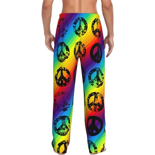 Pink Flamingos Men's Pajama Pants Casual Sweatpants Lounge Wide Leg Sleepwear Sleep Pant with Pockets4