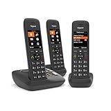 Betriebssystem: Android Gigaset C575A Trio DECT- Schnurlostelefone mit Anrufbeantworter für komfortables Telefonieren Made in Germany - mit großer Nummernanzeige, Farbdisplay und leichter Bedienbarkeit, schwarz