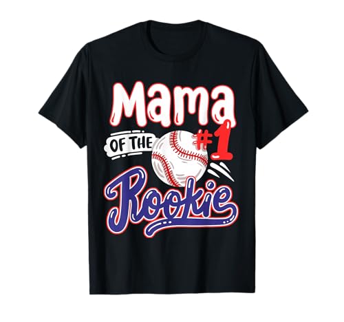 Mama of Rookie 1st Baseball Birthday T-Shirt