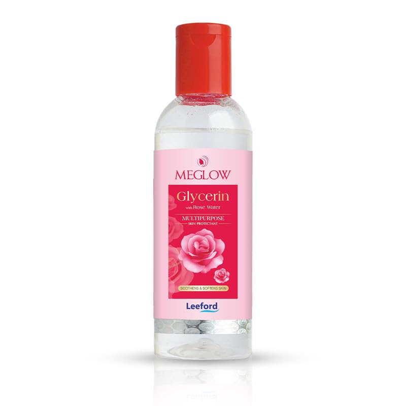 Meglow Rose Water | Hydrating & Nourishing Toner for Refreshing Glow | Enriched with Pure Rose Extracts & Glycerin | Soothes, Tones & Restores Skin’s Natural Balance