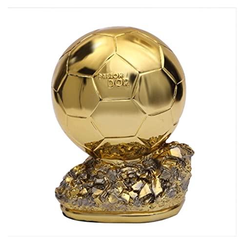 Trophée de football en résine dorée RLKHXBS pour une décoration de bureau élégante