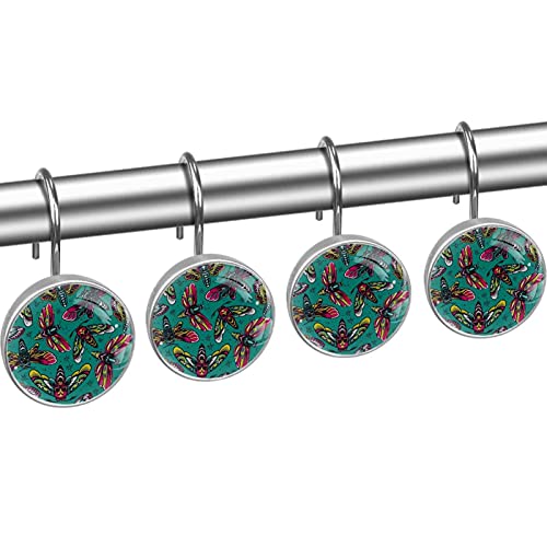 Crochets de rideau de douche durables en acier inoxydable - 3
