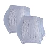 WUEOCU Ice Silk Breathable Men's Butt Lift Underwear,Men's Hip Lifting Shapewear Nylon Padded Mesh Boxer Brief Body (Light Blue,XL)
