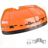 CLICLED Parasassi per Decespugliatore Universale Scudo di Protezione in Plastica Resistente 38cm Cuffia per Tagliaerba Accessorio di Sicurezza per Giardinaggio