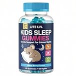 Sleep Gummies for Kids | Night Time Aid | Gentle Sleep Support with Camomile & Lemon Balm | Promoting Natural Melatonin Production | 60 Days Supply | LITE LVL Kids | Packaging May Vary