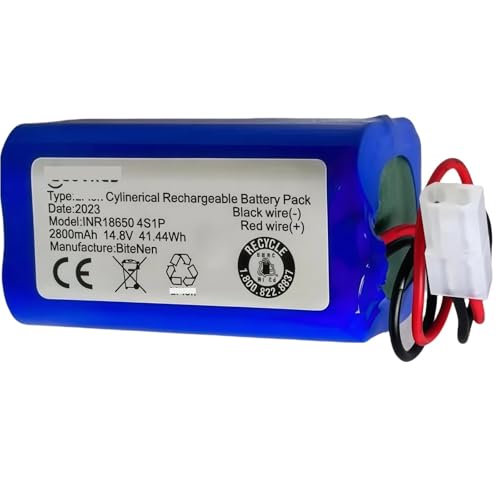 Batterie De Rechange for Aspirateur Robot 2800 MAh 4S1P Au Lithium RS-RT900866 CMICR18650F5 Compatible avec Rowenta Tefal Explorer Série 20 40