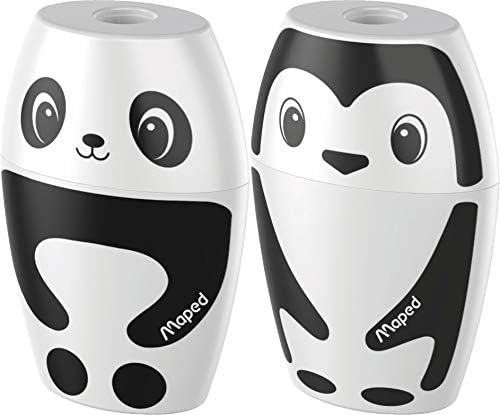 Maped Shaker Pencil Sharpener - Panda Black and White, 34013