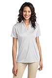 Port Authority Women's Silk Touch Performance Polo L White