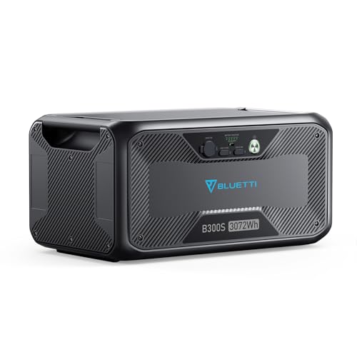BLUETTI B300S Bateria de Expansão, Pacote de Bateria LiFePO4 de 3072Wh para a Estação de Energia AC5